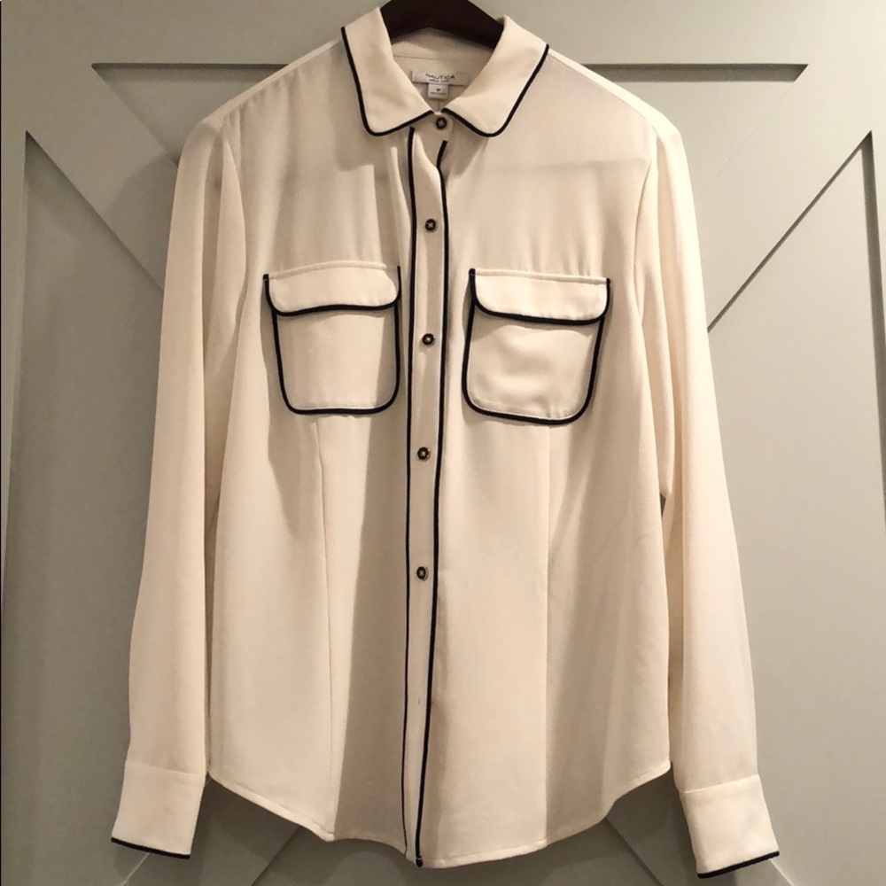 Nautical button down Nautica blouse